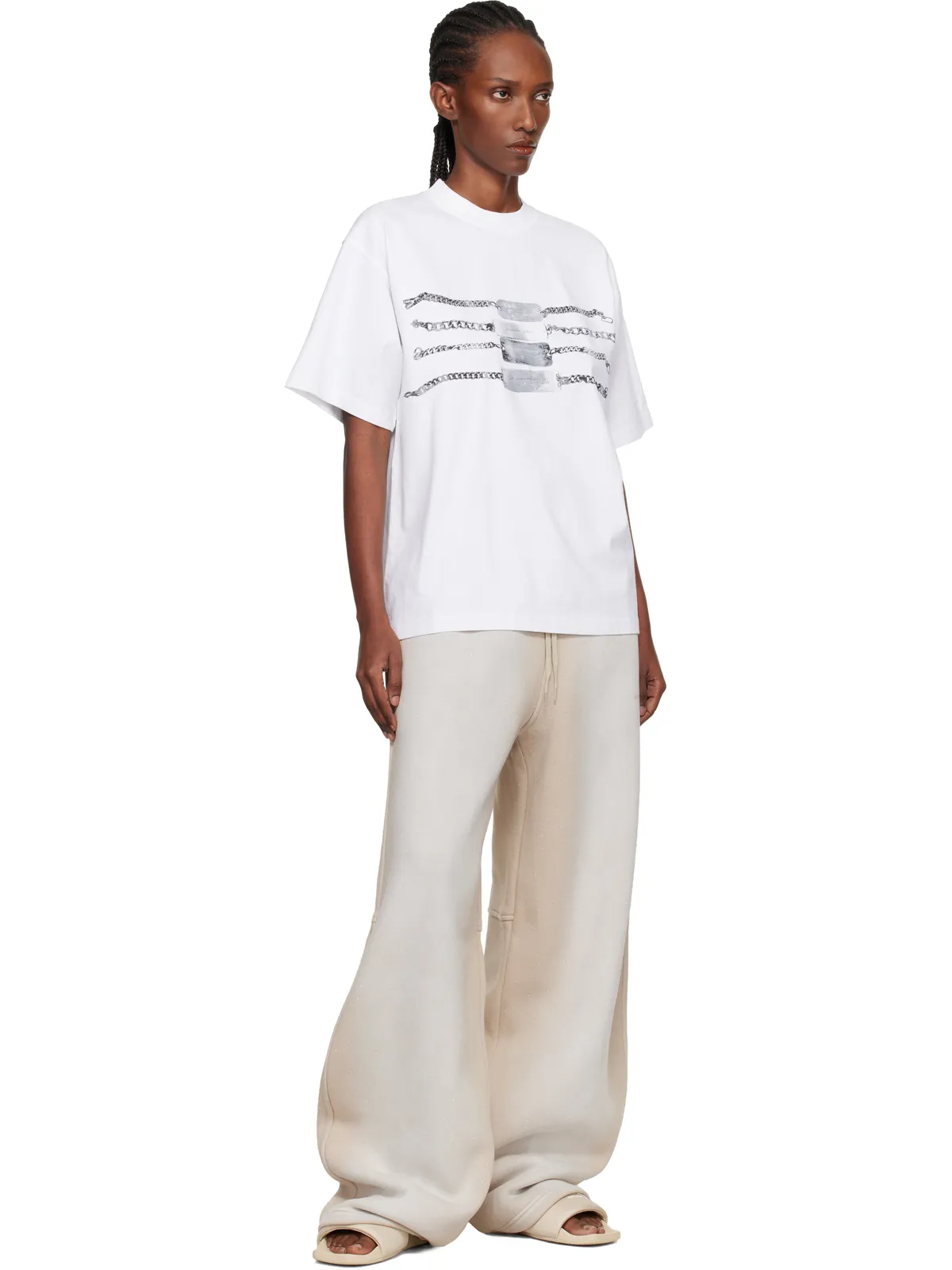 Alexander Wang Crystal Washed Terry スウェットパンツ - 画像4