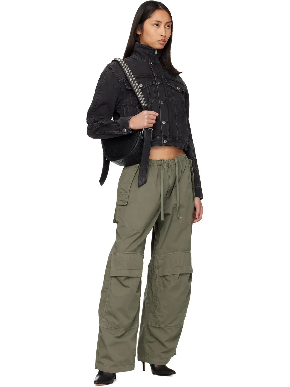 Alexander Wang Articulated Pockets ミッドライズ カーゴパンツ - 画像4