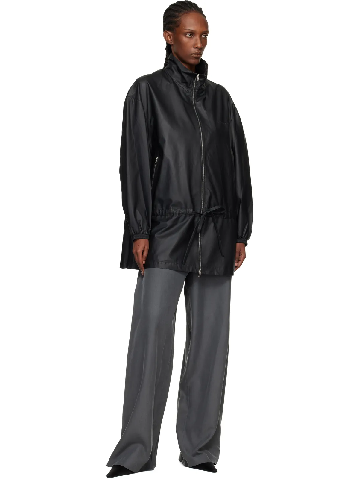 Alexander Wang ミッドライズ シルク トラックパンツ - 画像4
