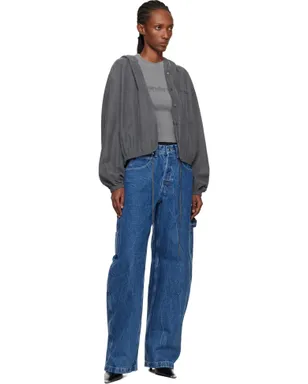 Alexander Wang クロップド シルク フーディ - サムネイル4