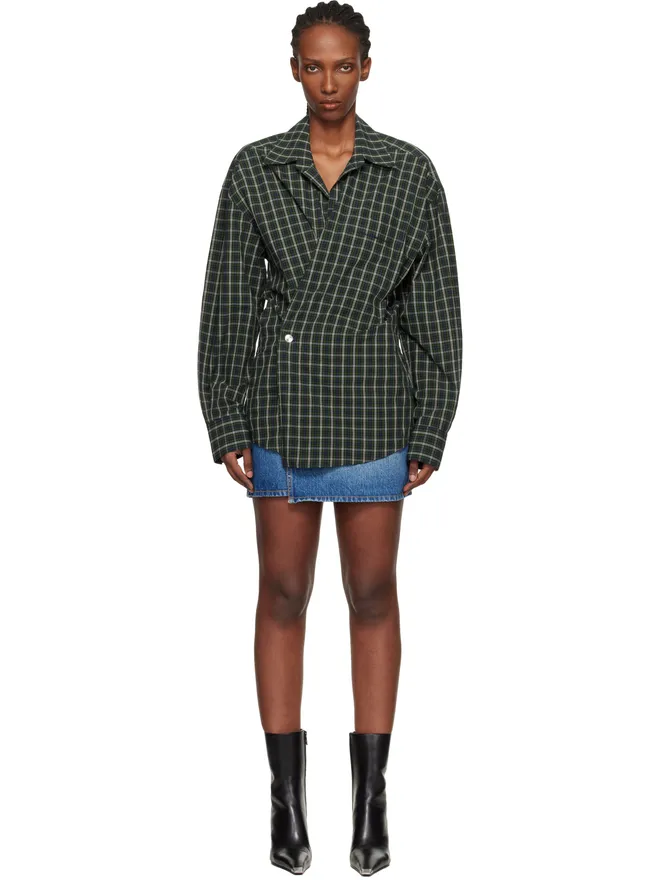 Alexander Wang Alexander Wang Pre-Styled ラップ ミニワンピースの商品画像