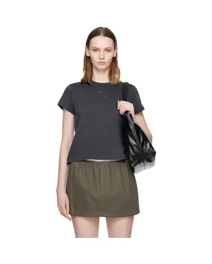 Alexander Wang Hotfix ロゴ シュランケン Tシャツ - サムネイル1