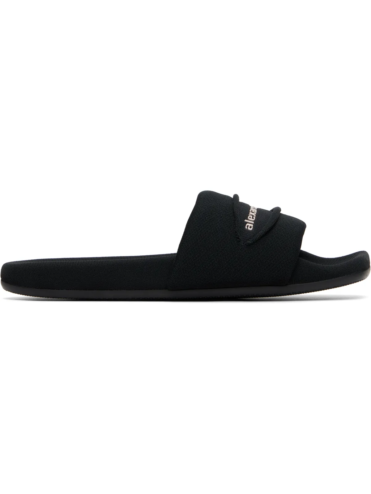 Alexander Wang 'AW' Slash ニット プールスライド - 画像1
