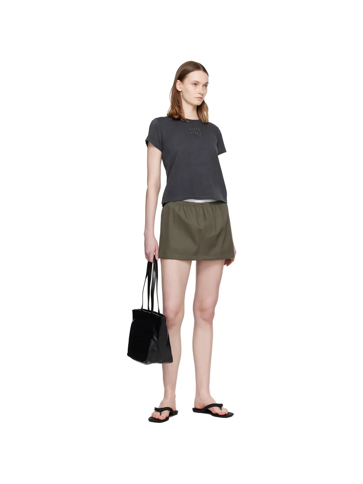 Alexander Wang Jenna Tubular Flat トングサンダル - 画像5