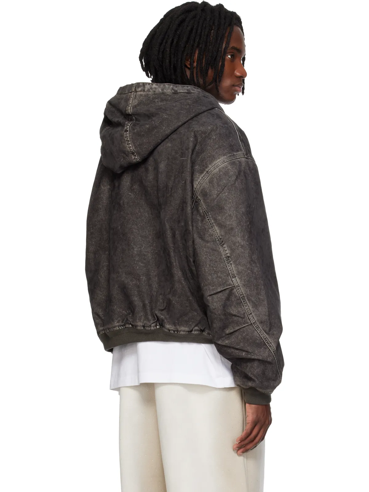 Alexander Wang フロック オーバーサイズ カーペンタージャケット - 画像3