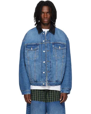 Alexander Wang Plaid Combo Trucker リバーシブル デニムジャケット - サムネイル1
