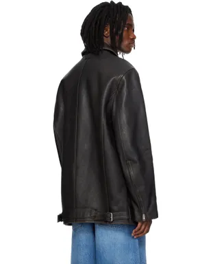 Alexander Wang Snap Front レザージャケット - サムネイル3