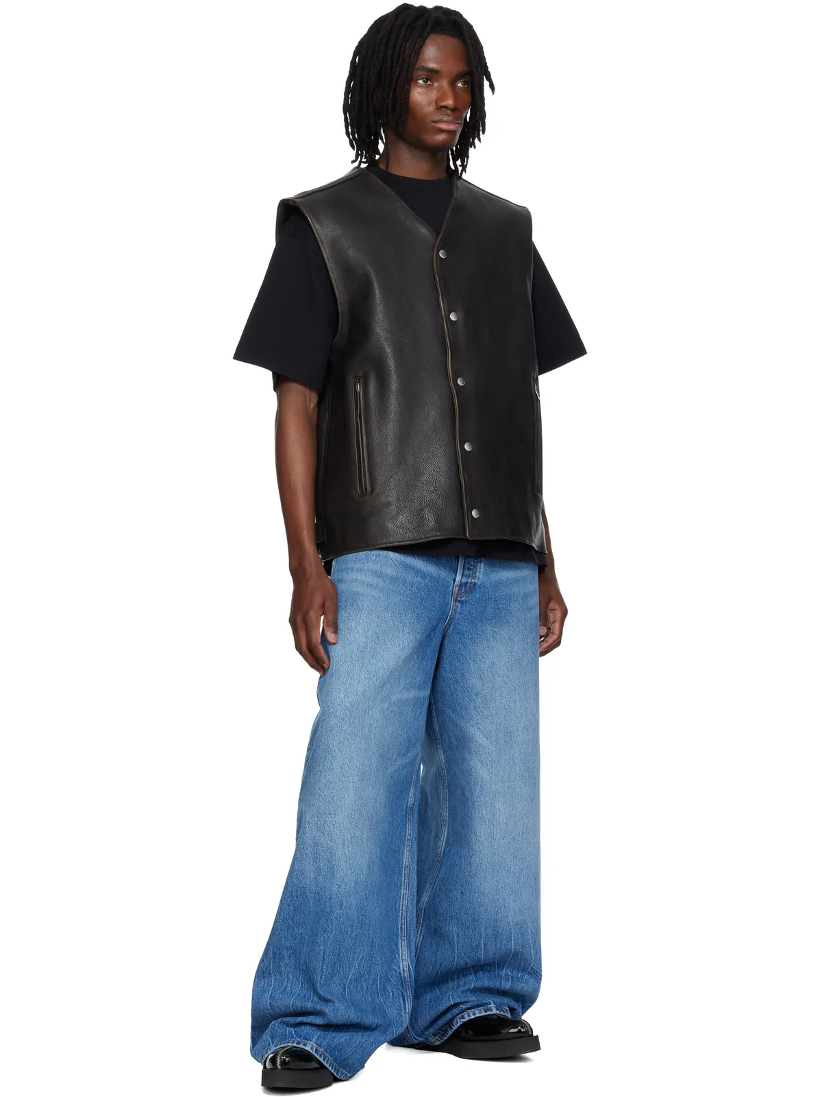 Alexander Wang Surge ローライズ ワイドレッグジーンズ - 画像4