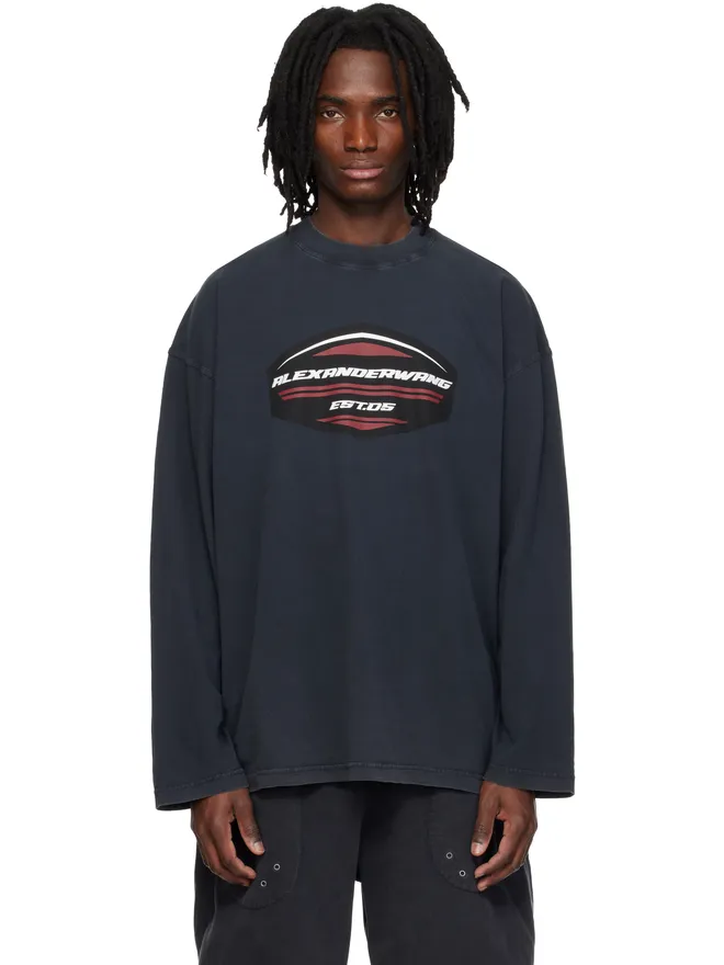 Alexander Wang Alexander Wang Shield Graphic 長袖Tシャツの商品画像