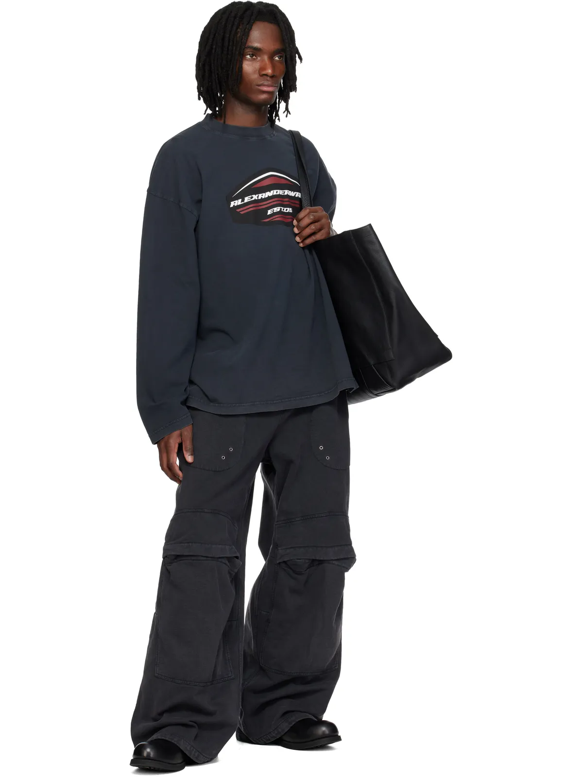 Alexander Wang Shield Graphic 長袖Tシャツ - 画像4