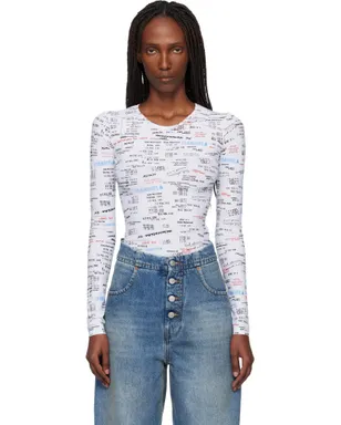 MM6 Maison Margiela スクープネック ボディスーツ - サムネイル1