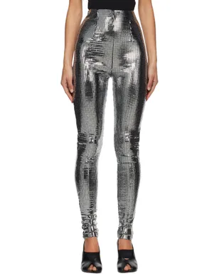 MM6 Maison Margiela メタリック レギンス - サムネイル1
