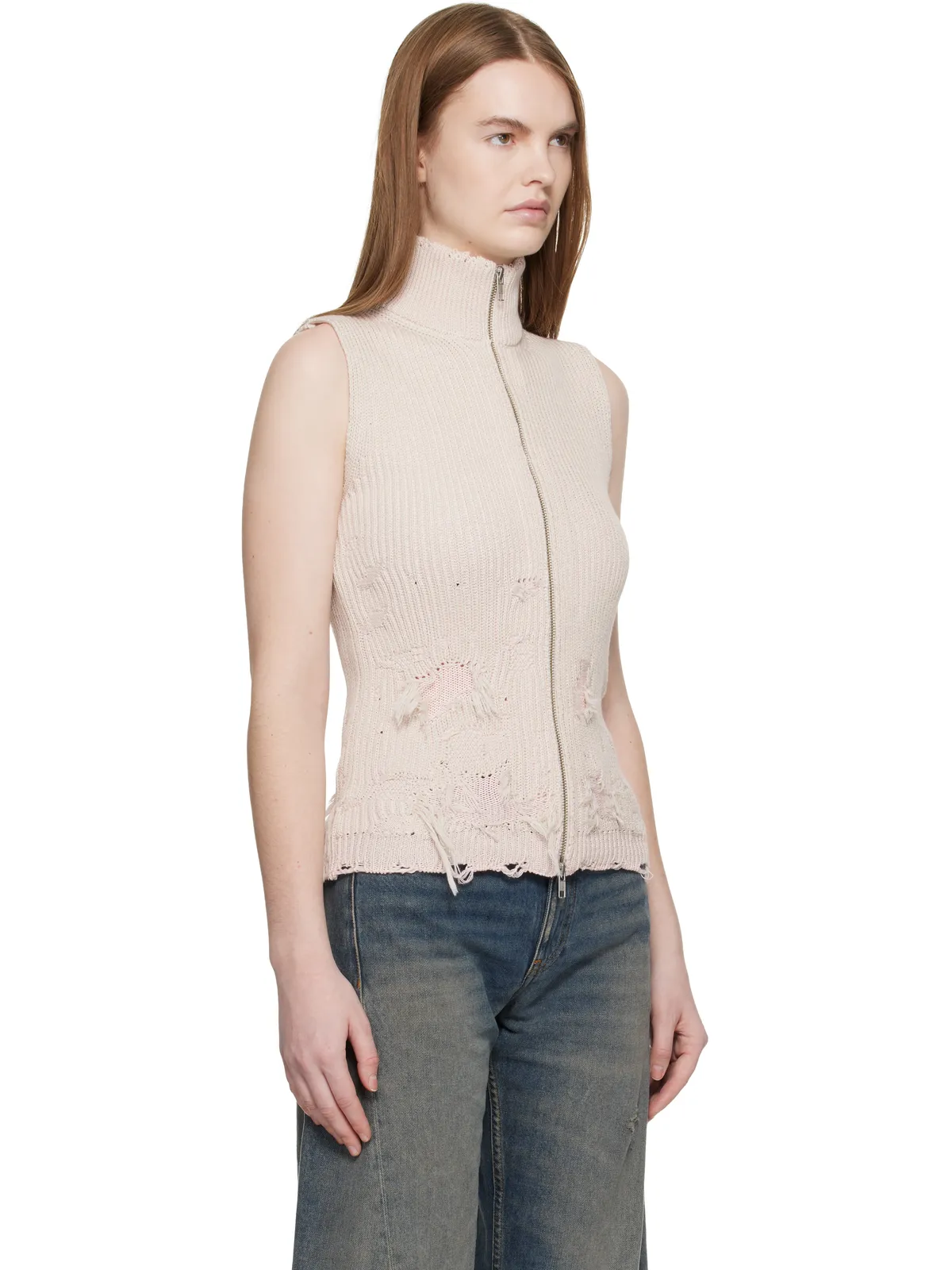 MM6 Maison Margiela Amended Optical Ribs ベスト - 画像2