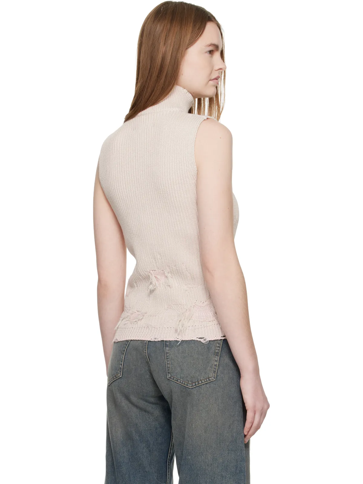 MM6 Maison Margiela Amended Optical Ribs ベスト - 画像3