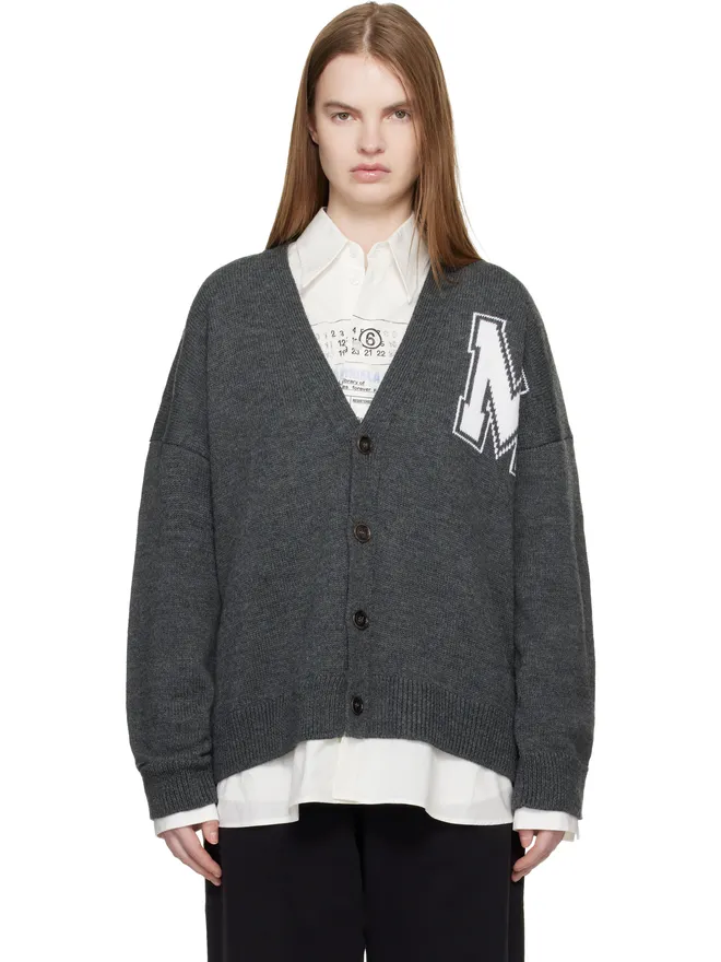 MM6 Maison Margiela MM6 Maison Margiela Two-In-One ニットカーディガンの商品画像