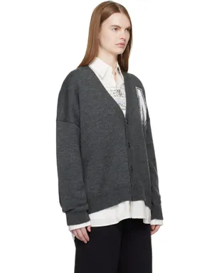 MM6 Maison Margiela Two-In-One ニットカーディガン - サムネイル2