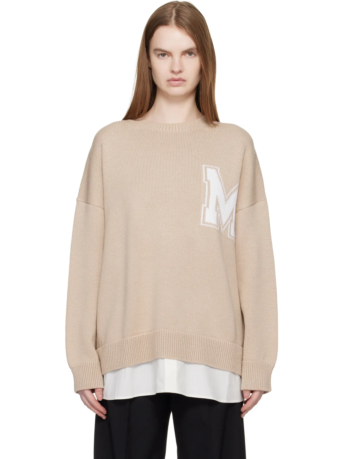 MM6 Maison Margiela 'Two in One' バーシティ セーター - 画像1
