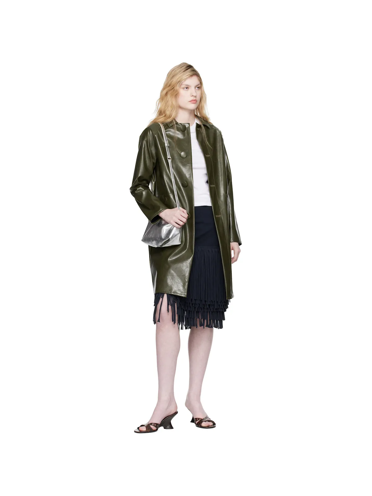 MM6 Maison Margiela トライアングル フォールデッド バッグ - 画像4