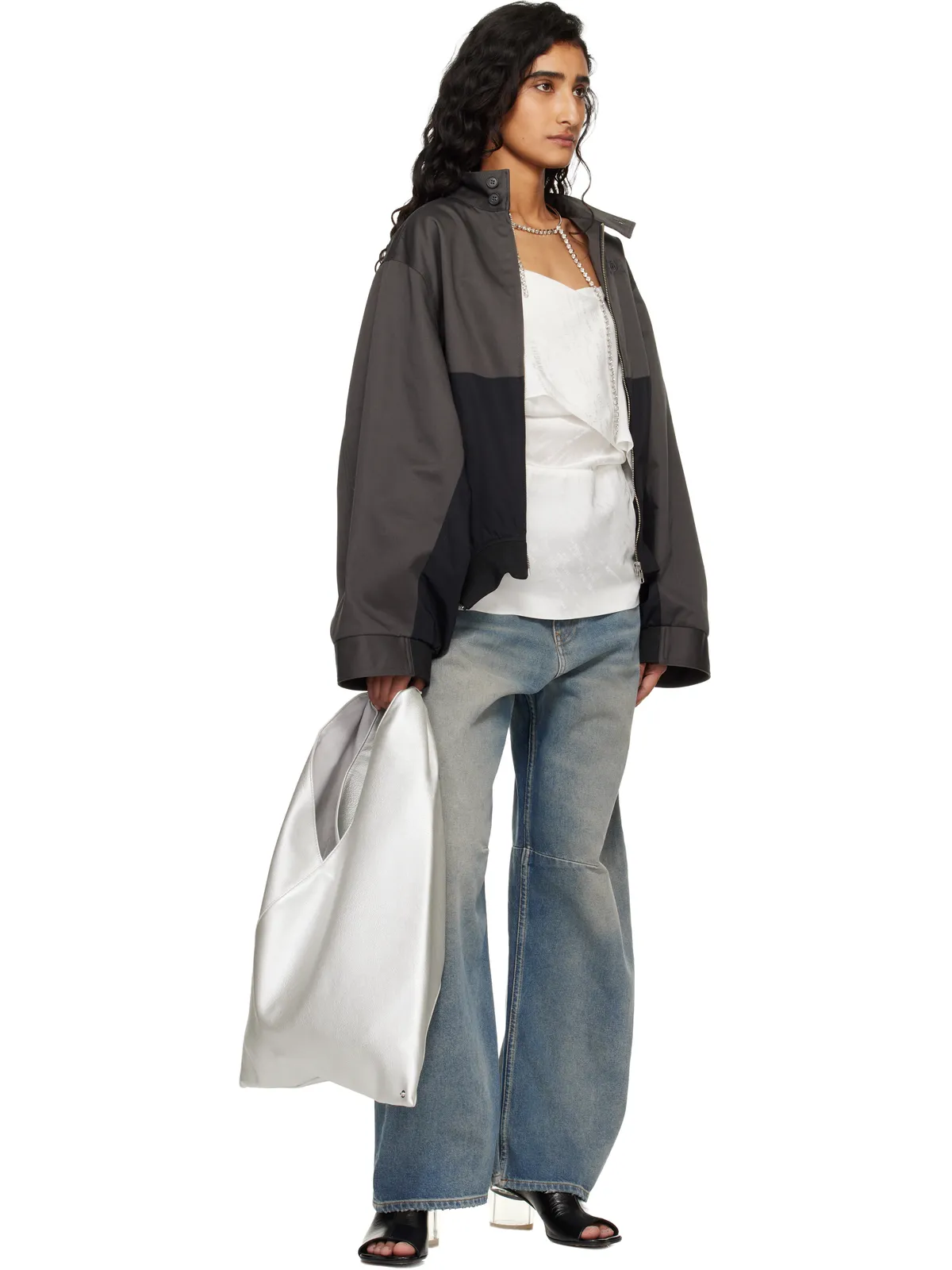 MM6 Maison Margiela Classic フェイクレザー トートバッグ - 画像4