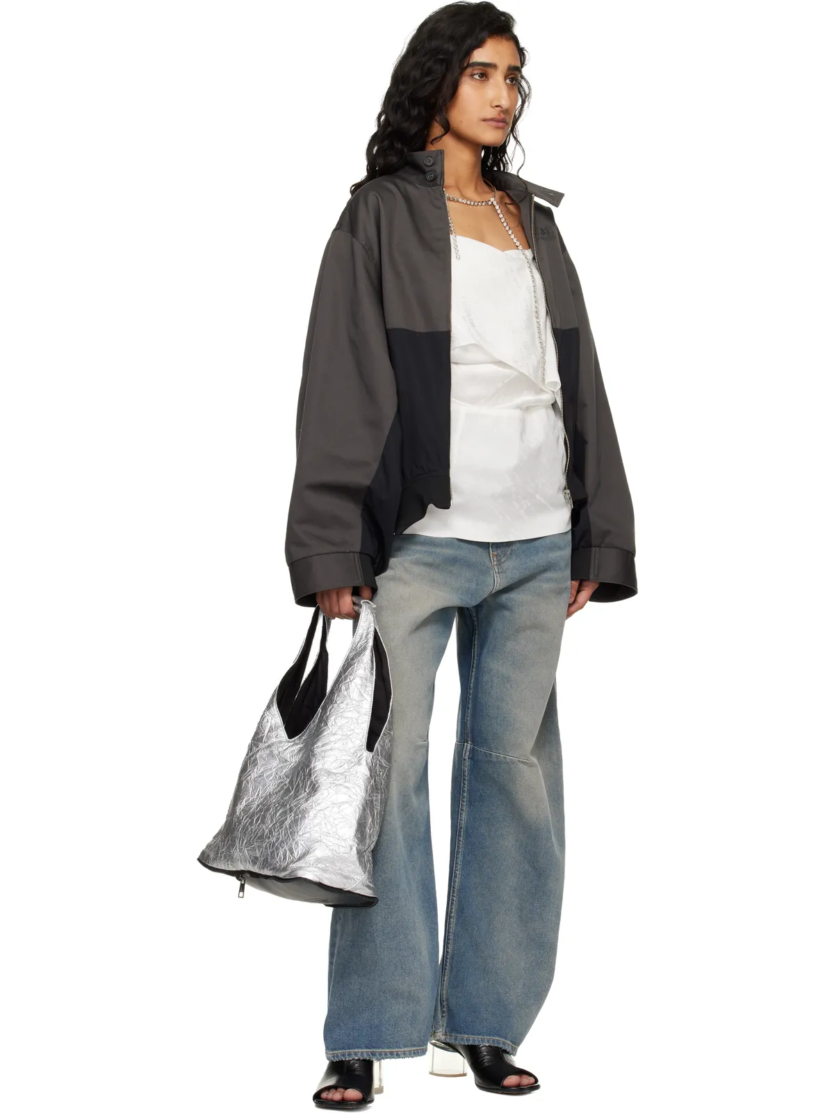 MM6 Maison Margiela ジップポーチ トートバッグ - 画像5