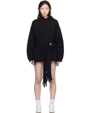 MM6 Maison Margiela Hooded Glove スウェットシャツ ミニワンピース - サムネイル1