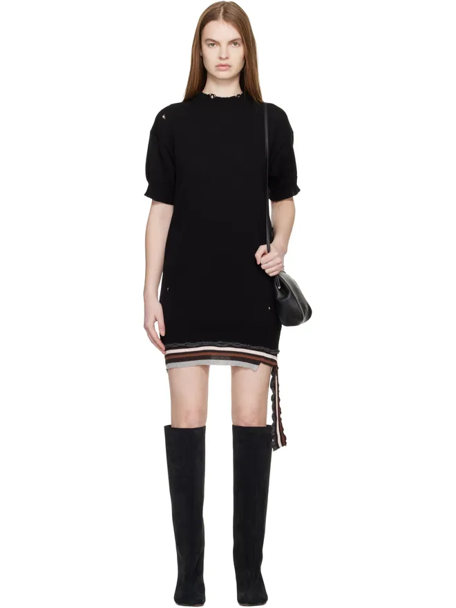 MM6 Maison Margiela MM6 Maison Margiela Hanging リブ ミニワンピースの商品画像