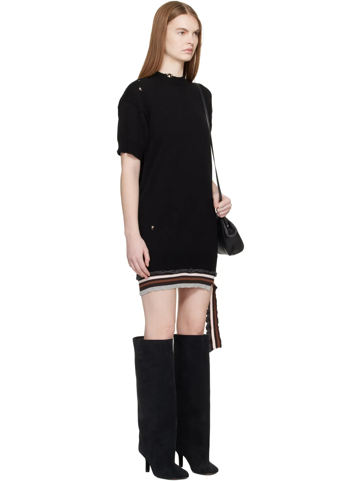 MM6 Maison Margiela Hanging リブ ミニワンピース - 画像2
