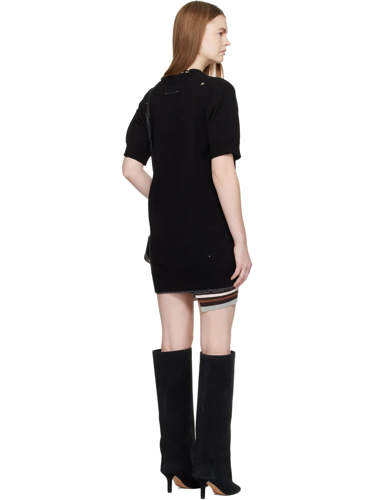 MM6 Maison Margiela Hanging リブ ミニワンピース - 画像3