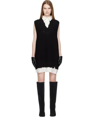 MM6 Maison Margiela 'Two in One' 5ゲージ ミニワンピース - サムネイル1
