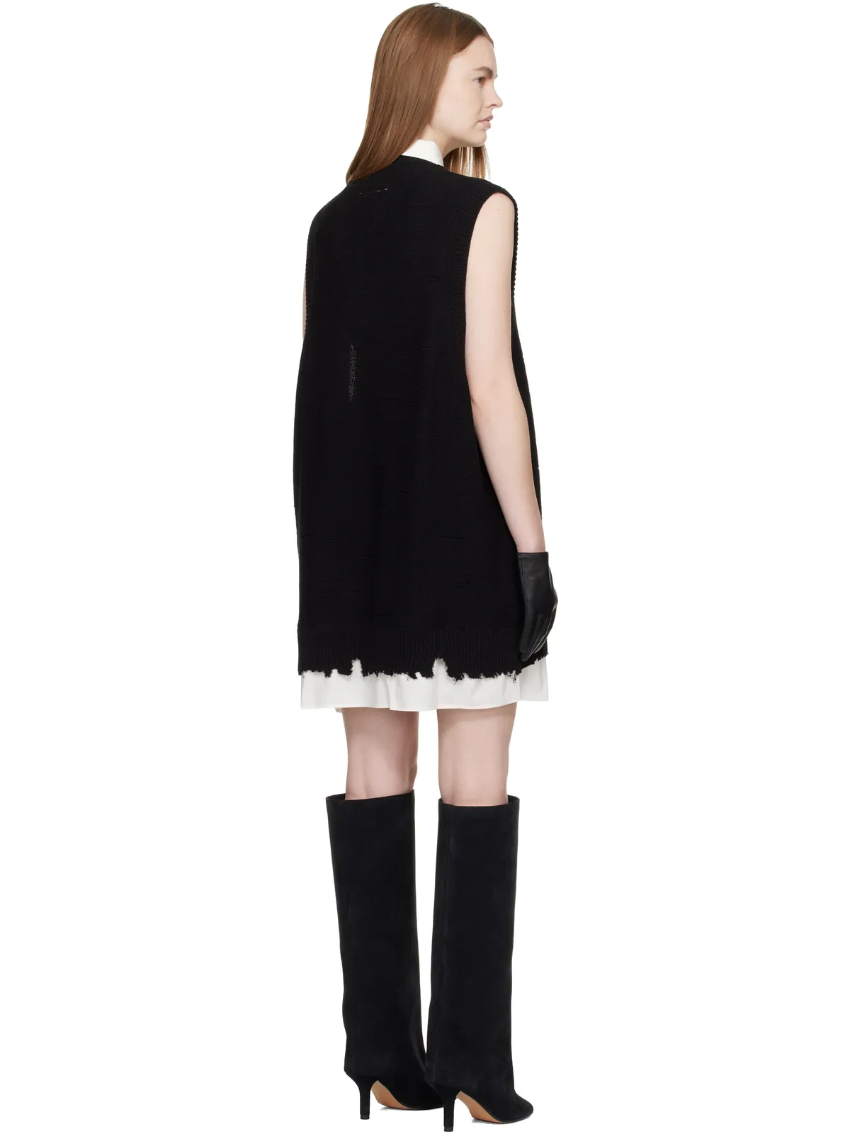 MM6 Maison Margiela 'Two in One' 5ゲージ ミニワンピース - 画像3