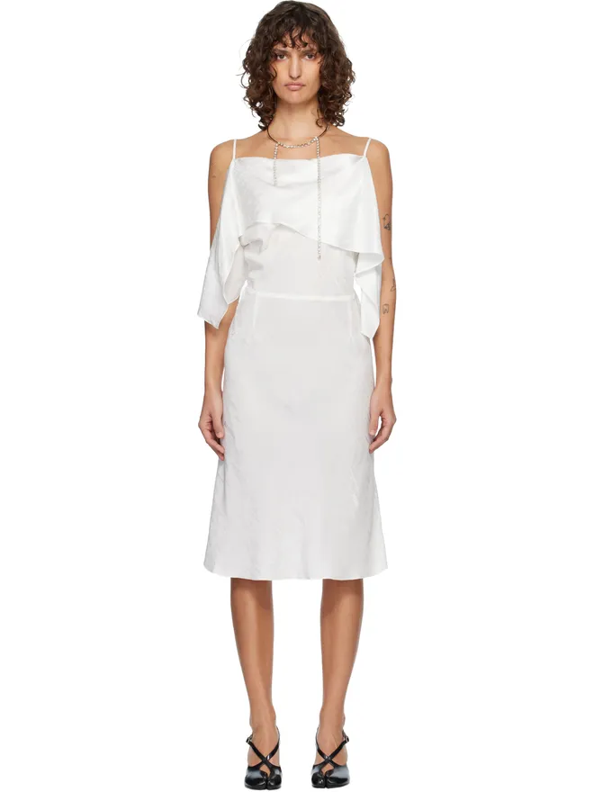 MM6 Maison Margiela MM6 Maison Margiela Folded Jacquard Slip ミディアムワンピースの商品画像