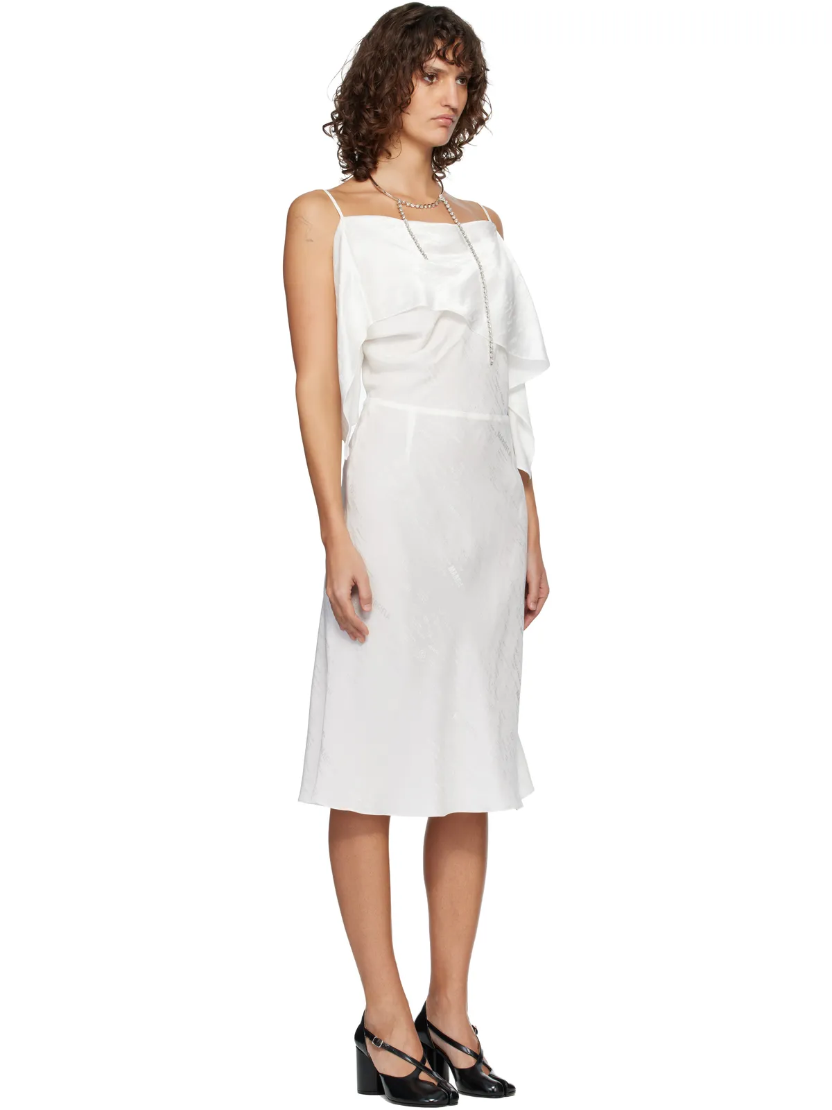 MM6 Maison Margiela Folded Jacquard Slip ミディアムワンピース - 画像2