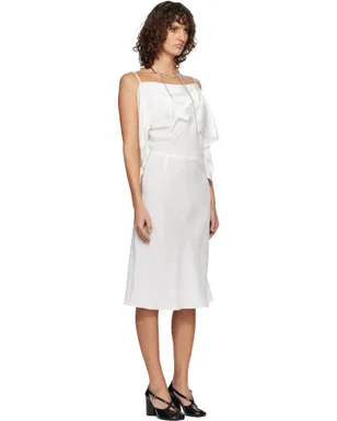 MM6 Maison Margiela Folded Jacquard Slip ミディアムワンピース - サムネイル2