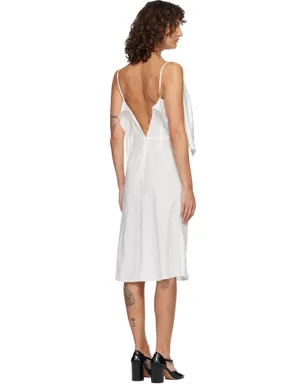MM6 Maison Margiela Folded Jacquard Slip ミディアムワンピース - サムネイル3