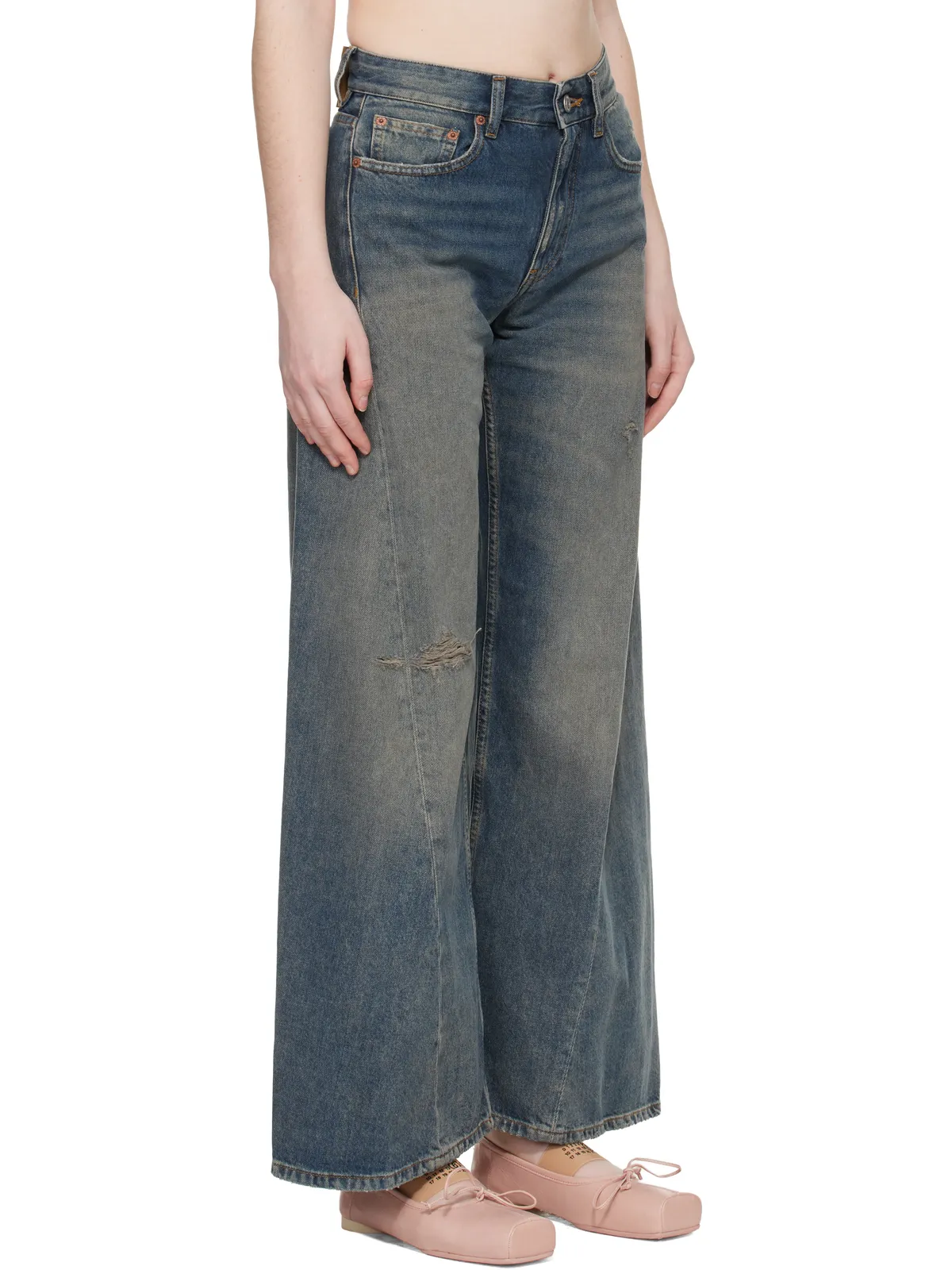 MM6 Maison Margiela ディストレスジーンズ - 画像2