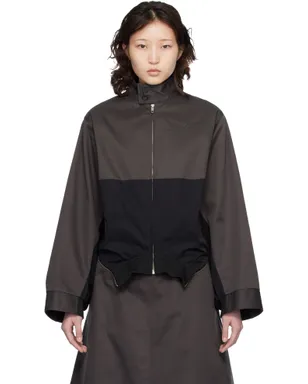 MM6 Maison Margiela Mirrored Two-Tone ジップアップジャケット - サムネイル1