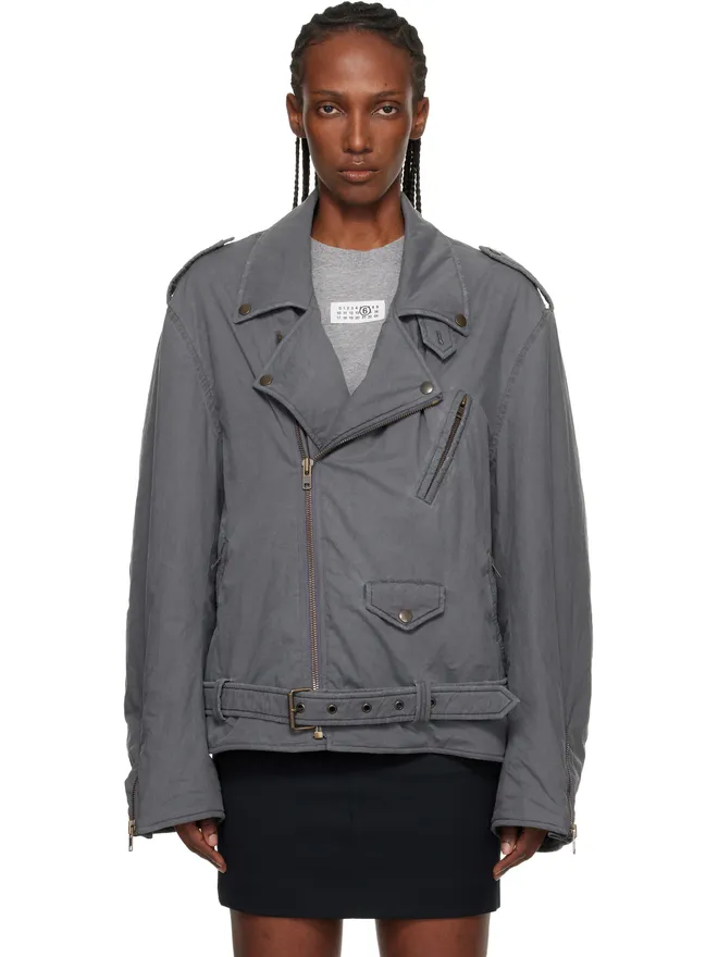 MM6 Maison Margiela MM6 Maison Margiela ウォッシュ コットン スポーツジャケットの商品画像