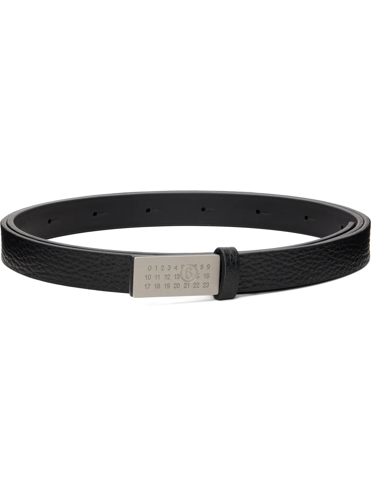 MM6 Maison Margiela Numeric レザーベルト - 画像1
