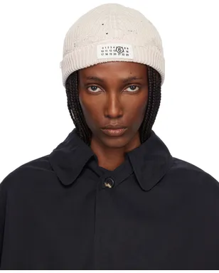 MM6 Maison Margiela Amended Optical Ribs ビーニー - サムネイル1