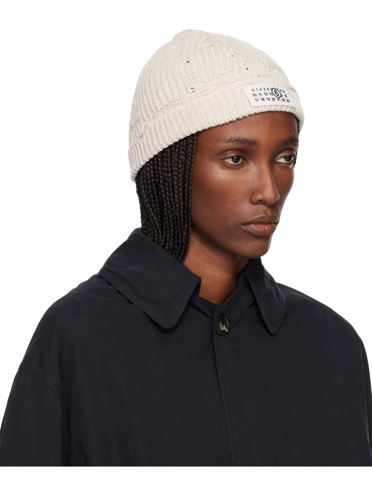 MM6 Maison Margiela Amended Optical Ribs ビーニー - 画像2