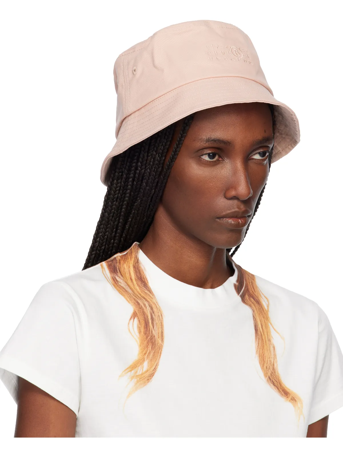 MM6 Maison Margiela コットンキャンバス バケットハット - 画像2