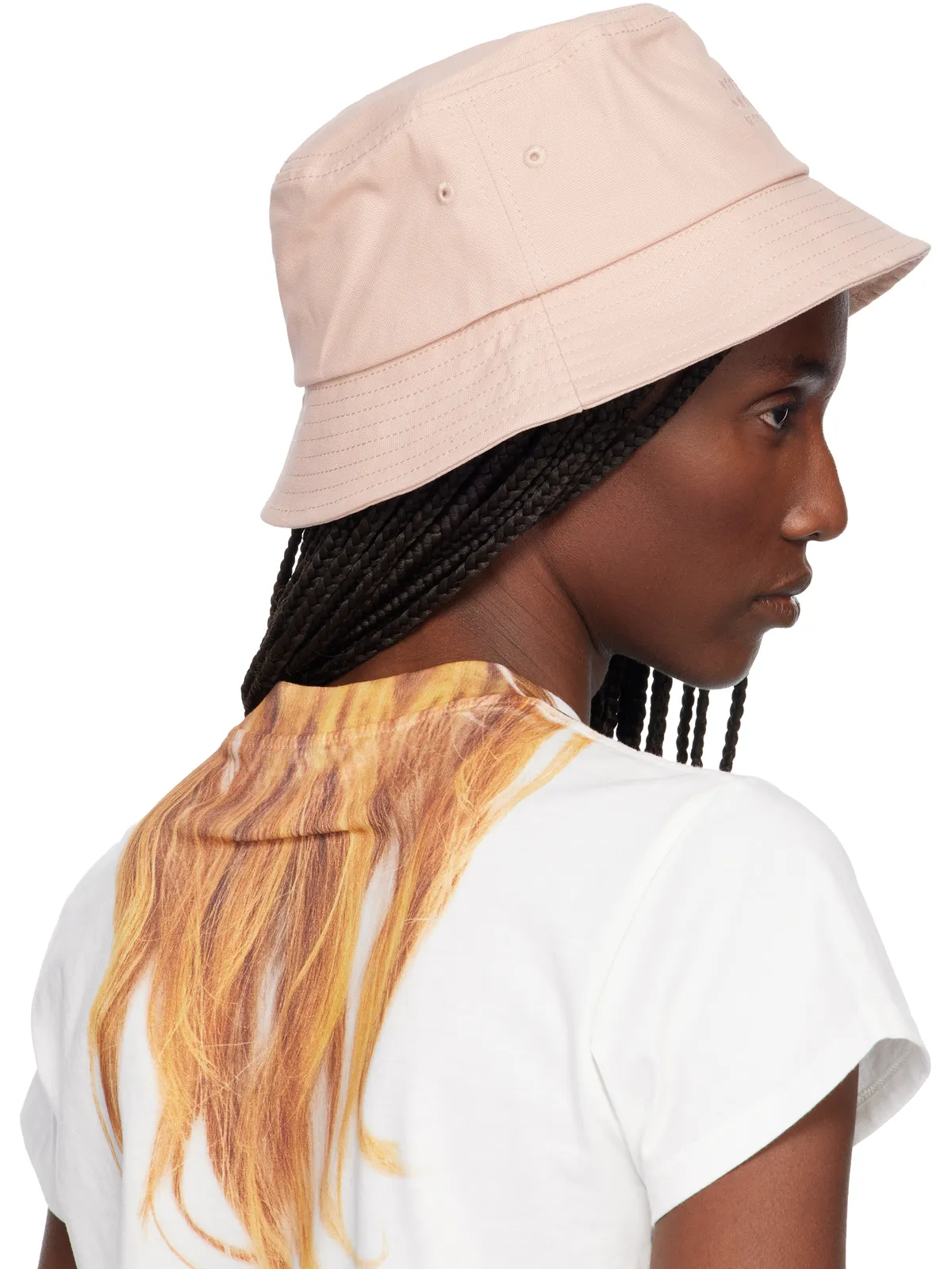 MM6 Maison Margiela コットンキャンバス バケットハット - 画像3