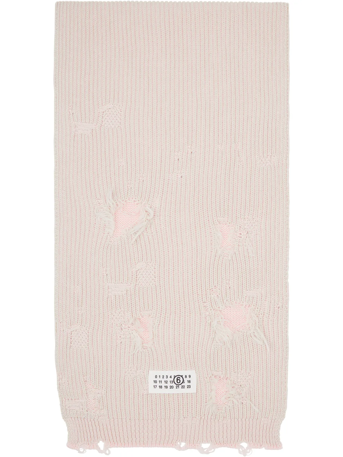 MM6 Maison Margiela Amended Optical Ribs マフラー - 画像1