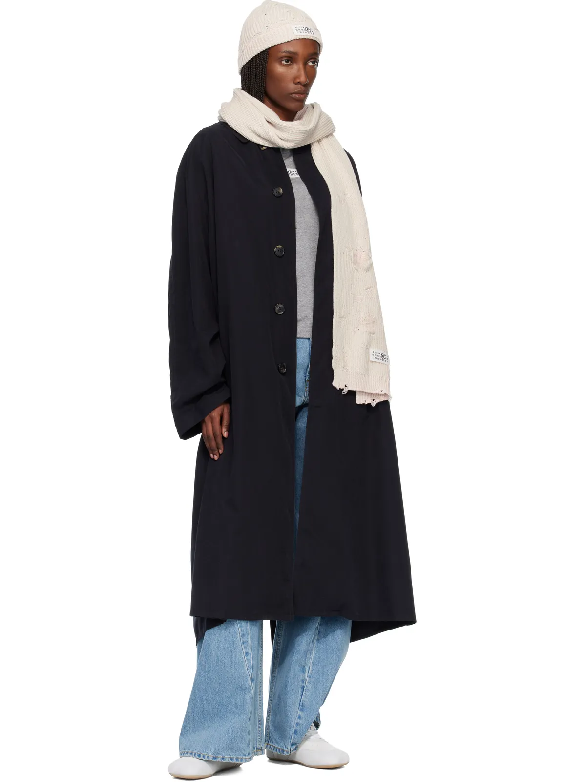 MM6 Maison Margiela Amended Optical Ribs マフラー - 画像3