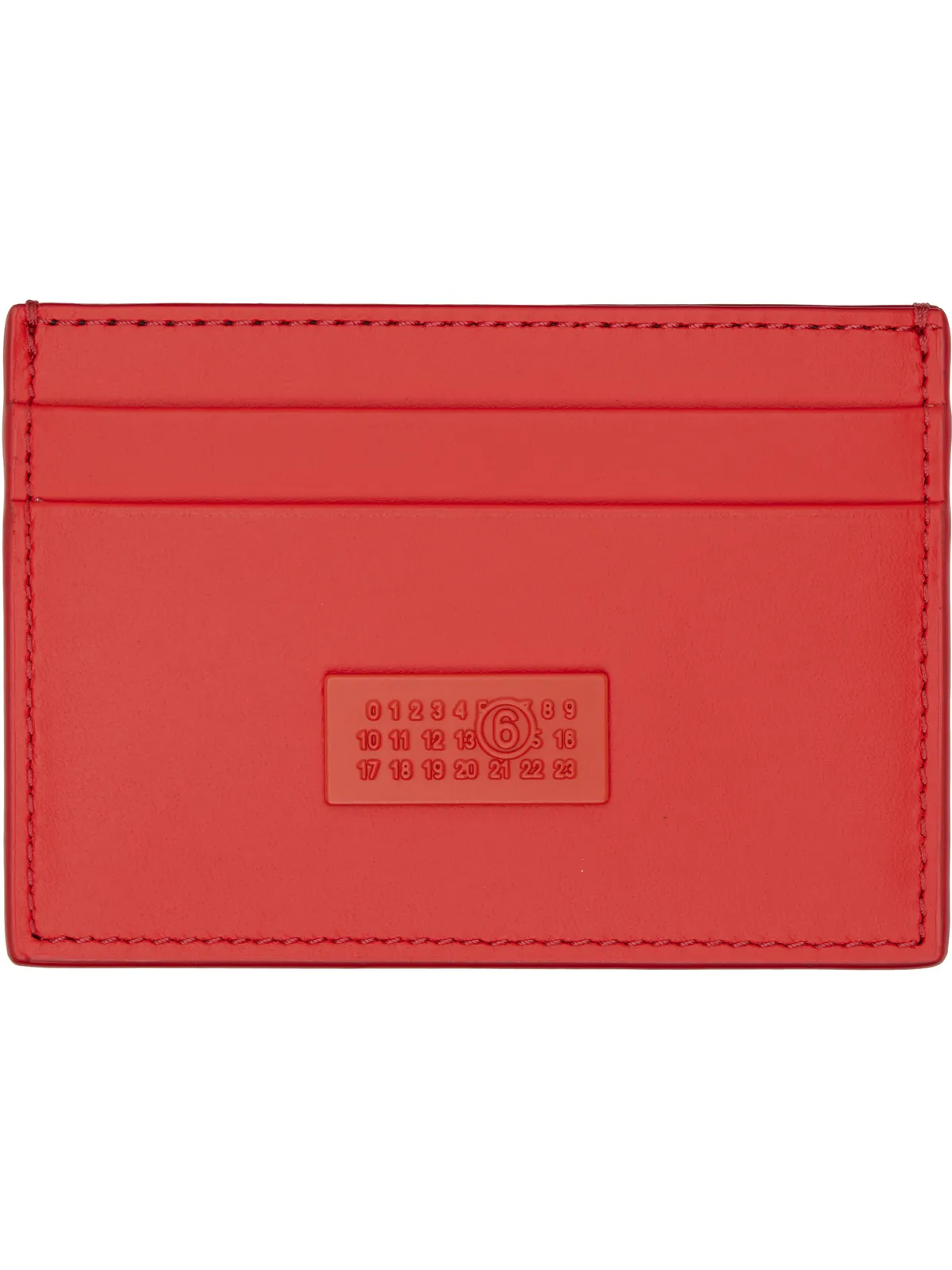 MM6 Maison Margiela Numeric レザー カードケース - 画像1