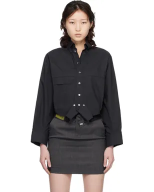 MM6 Maison Margiela Mirrored コットンポプリン シャツ - サムネイル1