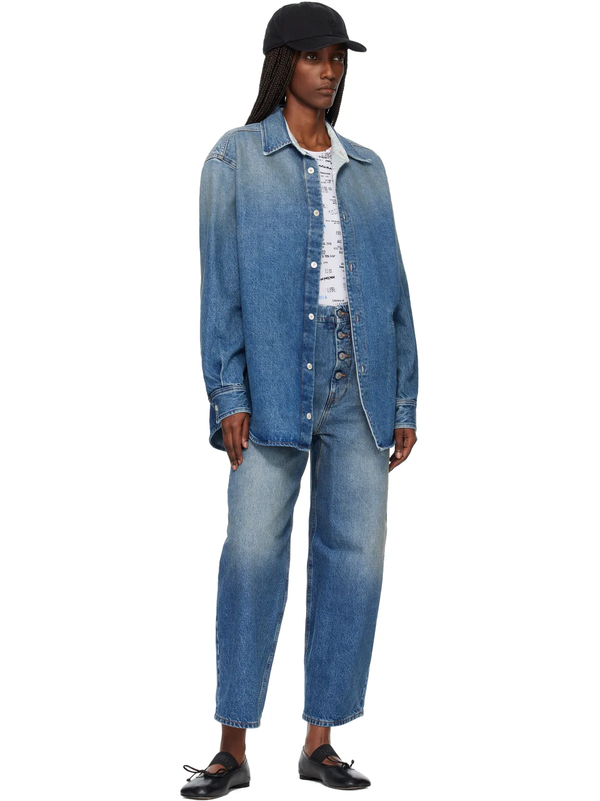 MM6 Maison Margiela フェード デニムシャツ - 画像4