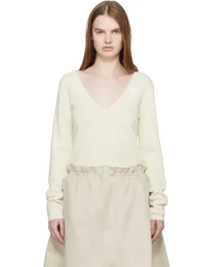 MM6 Maison Margiela Vネック ウール セーター - サムネイル1