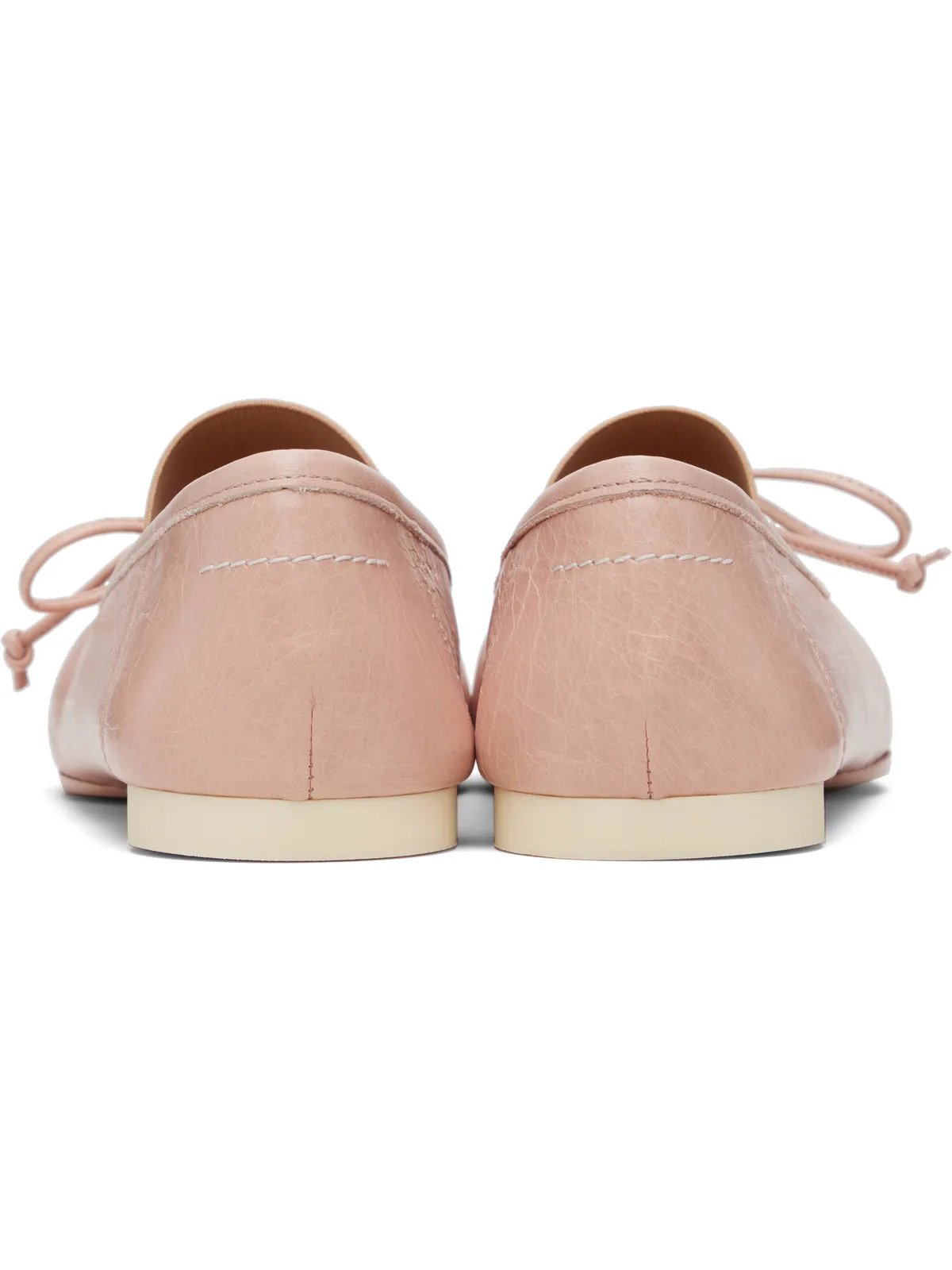 MM6 Maison Margiela スクエアトゥ バレエシューズ - 画像2