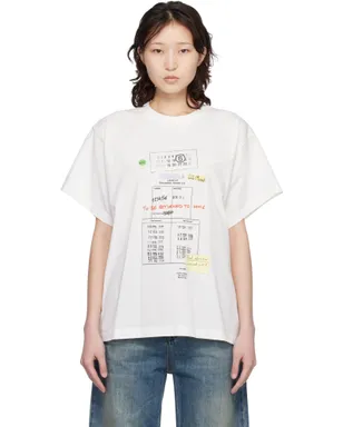 MM6 Maison Margiela Library Stamp Tシャツ - サムネイル1